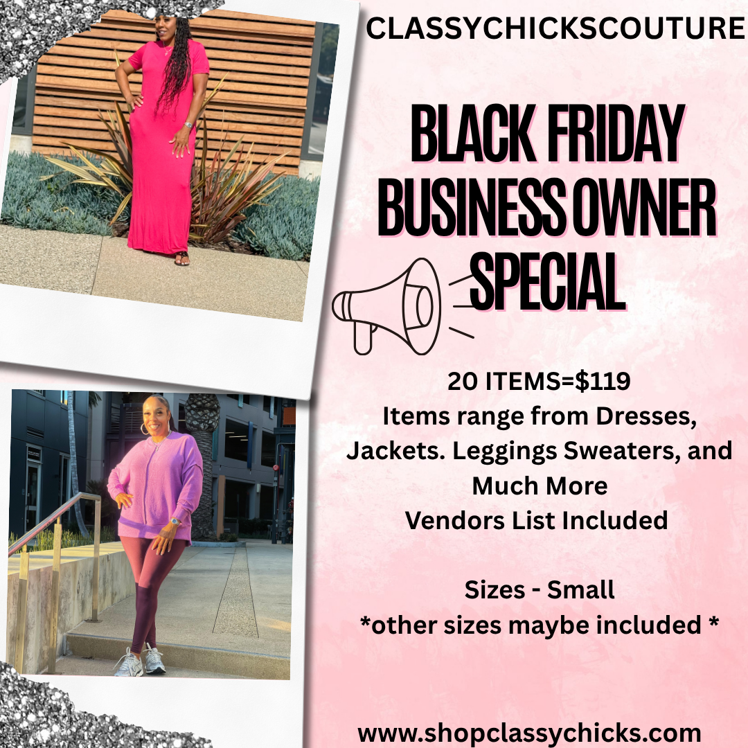 Black Friday Business Owner Special
